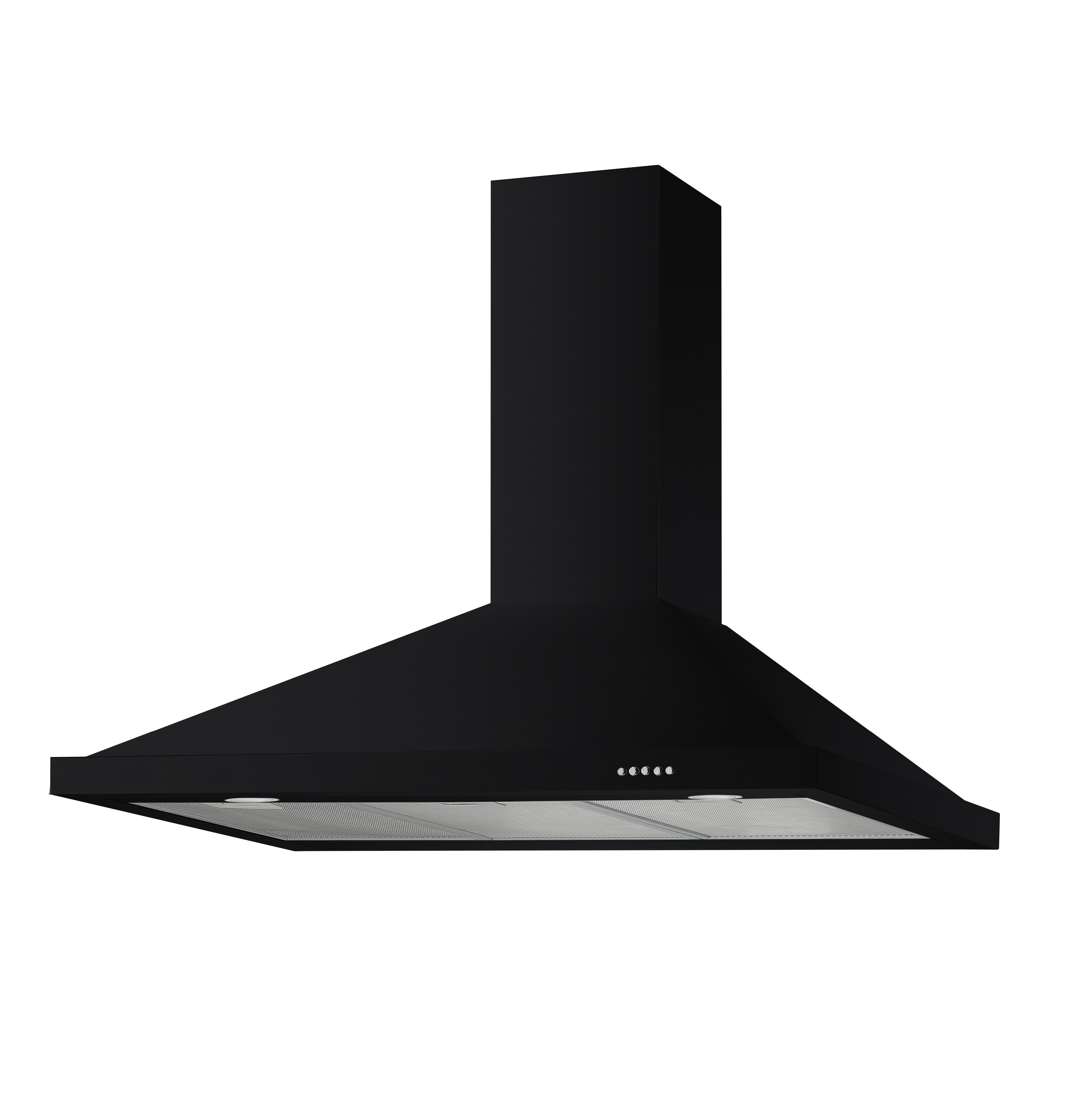 90cm/35インチ壁掛けレンジフード、プッシュボタンコントロール、ステンレススチールタワー煙突レンジフード