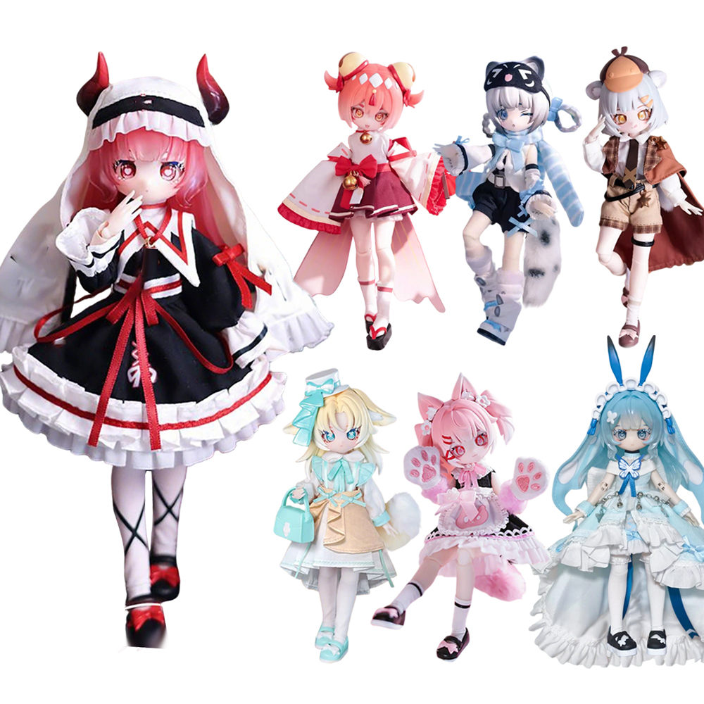 本物のさくらパークスタートアゲインシリーズ 1/12 Bjd ブラインドボックス可動関節人形アクションフィギュアアニメフィギュアモデルミステリーギフト