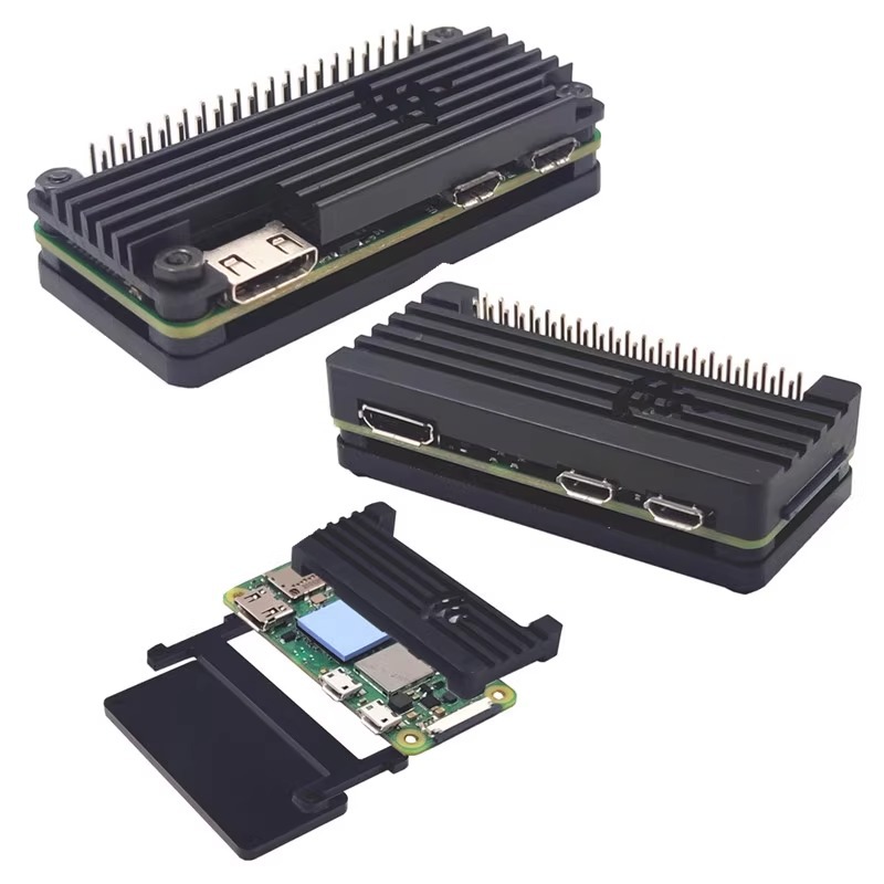 Raspberry Pi Zero WH/2W ユニバーサルアルミニウムヒートシンク金属固定シェルパッシブ放熱ベルトサーマルテープ