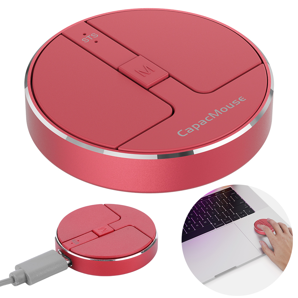 ワイヤレスマウス 3 モード BT ​​5.2/2.4G/USB ミニ容量性マウスコードレスマウス 3 調整可能な DPI 充電式 USB レシーバー付き PC 用