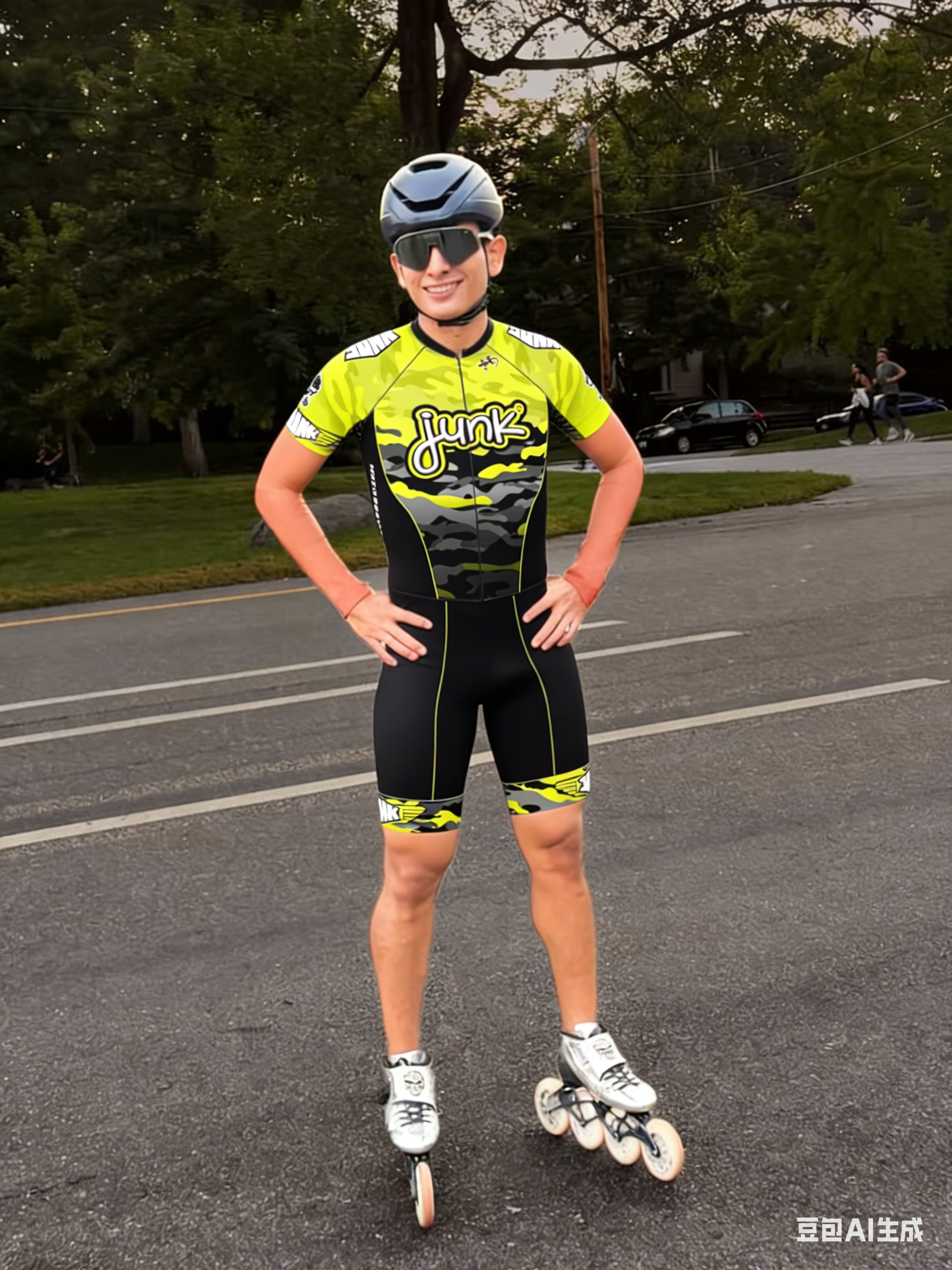 新しいジャンクスケートスピード男性サイクリングインラインローラースケートスキンスーツ高速スケート Conjunto トライアスロン服マイヨ Ropa Ciclismo
