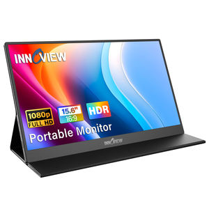 InnoView ポータブルモニター、15.6 インチ FHD 1080P HDMI USB 対応の超薄型ポータブルモニター。ゲーム、仕事、エンターテインメントに最適