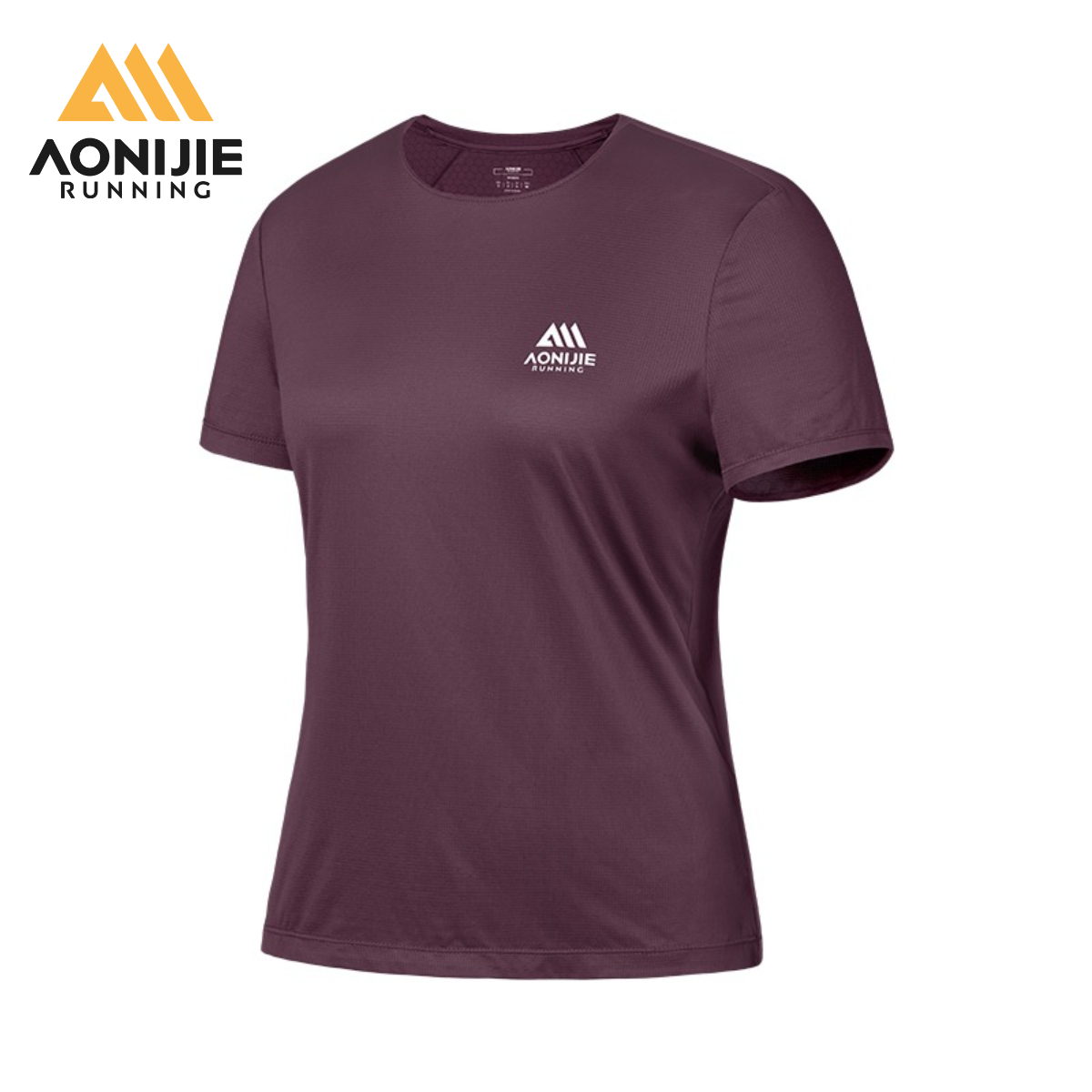 AONIJIE FW6269 女性ランニング Tシャツプロフェッショナルクイックドライマラソンシングレット通気性トレイルレーシング半袖フィットネストップ