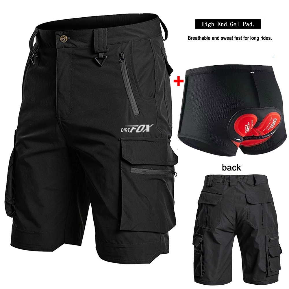 DIRTFOX サイクリングショートパンツレーシング男性ロードマウンテンバイクショーツ Pantaloncini Uomo Mtb 自転車服オートバイカーゴボトムス
