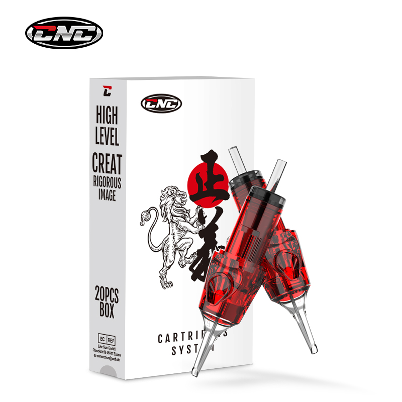 CNC 20 個タトゥーカートリッジ針使い捨て赤 RL/RS/RM/M1 膜プロフェッショナル滅菌安全タトゥーアーティスト供給