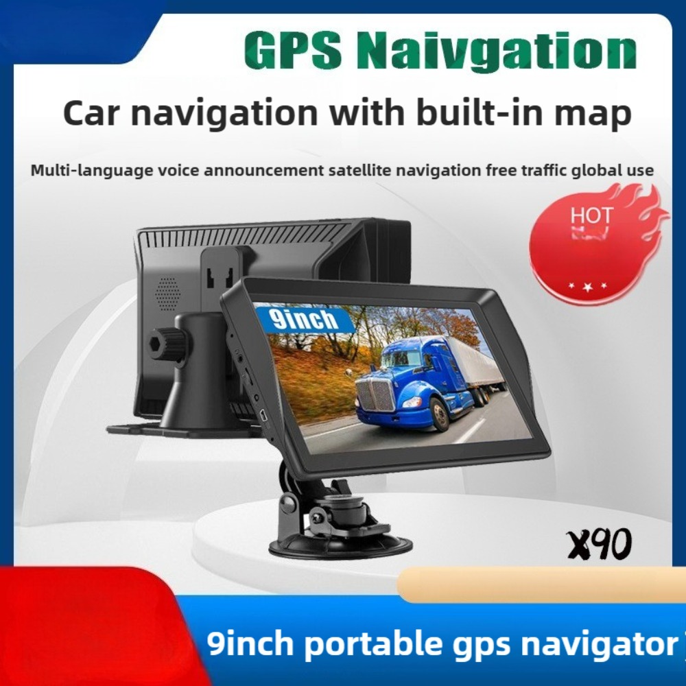 9 インチ X90 車のトラック GPS ナビゲーション 8 グラム 256 メートル多機能 TFT タッチスクリーン GPS ナビゲーション MP3 MP4 複数の言語