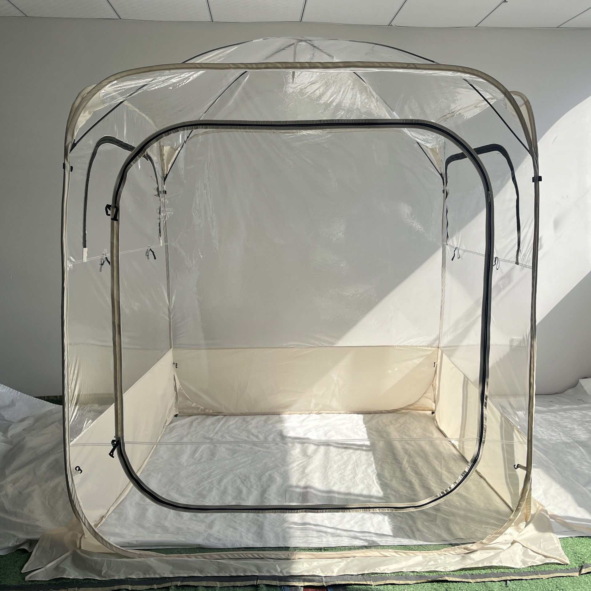 OT5-2025 新しい PVC 透明テント屋外キャンプ 360 度パノラマ視聴テント大空間ポータブルクイックバブル