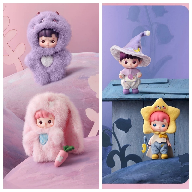 POP MART HACIPUPU 魅惑の王国テイルズシリーズミニアクションフィギュアミステリーブラインドボックスおもちゃの装飾品推測置物グッズ