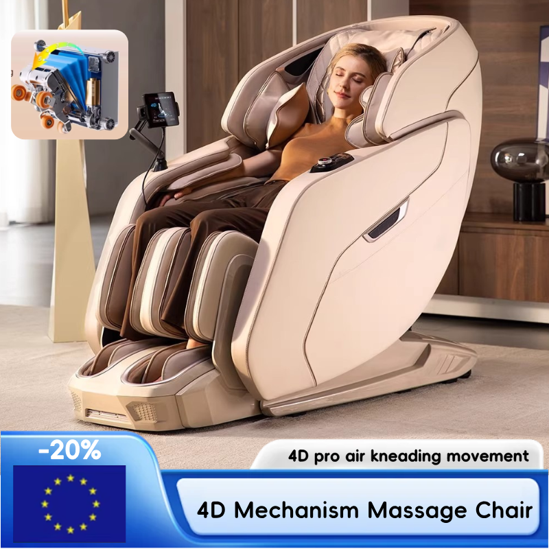 4D 高級電気マッサージチェア 5 速度前方拡張ボディ自動インテリジェントホームラウンジチェア疲労軽減