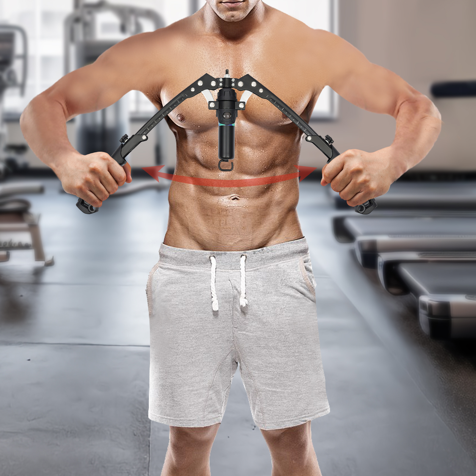 油圧パワーツイスター スピンボタン 手動スピンボタン 抵抗トレーナー 前腕トレーニング器具 調節可能 22～440ポンド