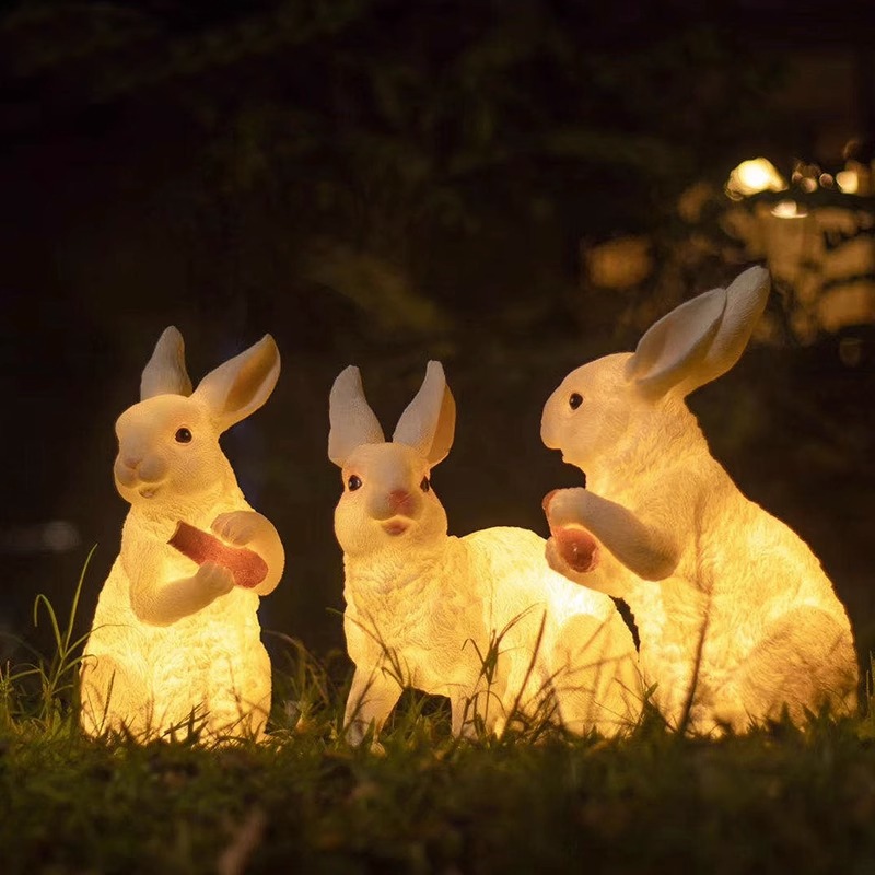 屋外シミュレーションウサギの芝生ライト LED クリエイティブアート公園景勝地ガーデン中秋祭り風景動物ランプ