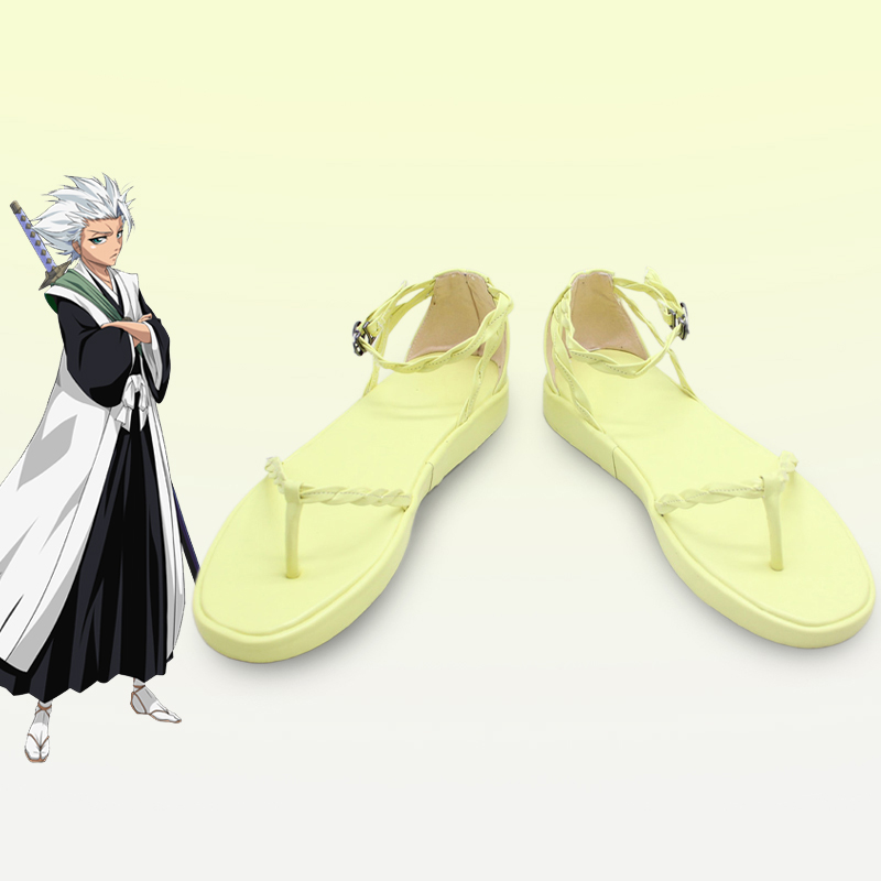 BLEACH Ichigo Kurosaki Rukia Kuchiki Shunsui Kyoraku Toshiro Hitsugaya Shinigami Cosplay Shoes Sandals Thong Ankle Strap Sandals