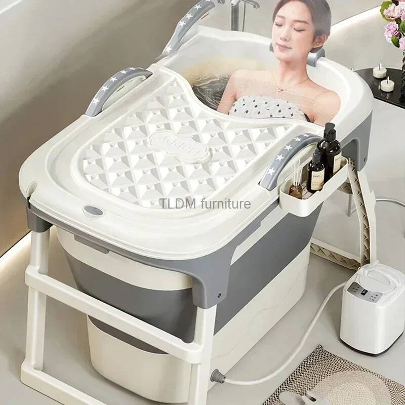 現代のプラスチック浴槽浴室用シンプルな肥厚ポータブル折りたたみ浴槽座ってお風呂蒸し家庭用ポータブル浴槽