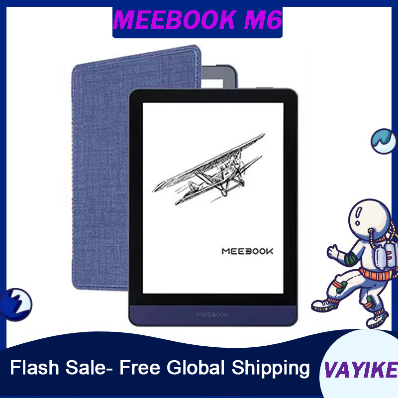 オリジナル 6 インチ E Ink Android 11 Meebok M6 - 300PPI HD 3 32GB、32 レベルのウォーム ライト