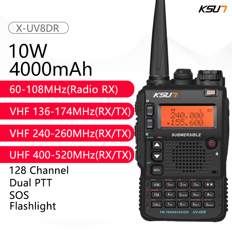トランシーバー長距離 10 ワット狩猟および機器通信アンテナ Sdr トランシーバーラジオ Fm 周波数スキャナー
