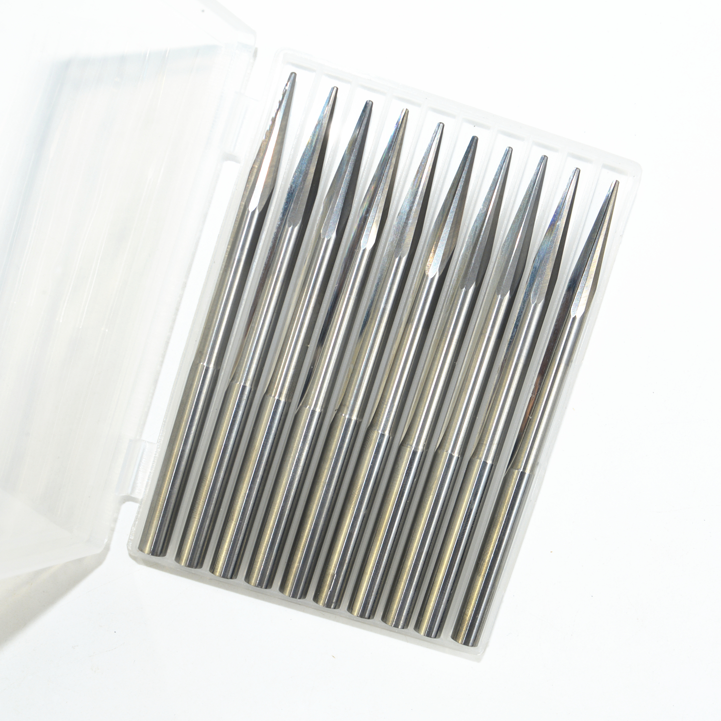 6 ミリメートル * 10 度 * R0.5 * 100L-10 個、CNC 超硬エンドミル、木工ルータービット、テーパーボールノーズフライスカッター、リリーフツール