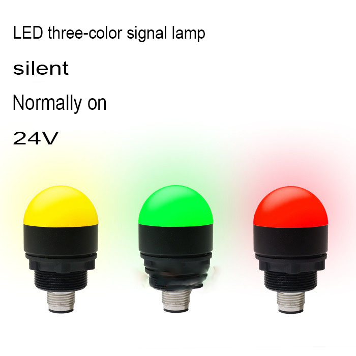 直径 30 ミリメートル Mini LED 三色信号灯インジケータ防水 24V 警告灯半球三色ライト 22 ミリメートルマウントスペース