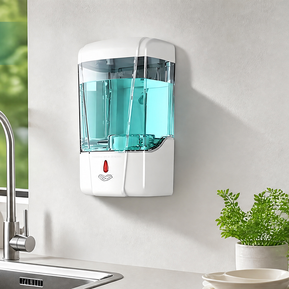 700ml Wall-Mounted Liquid Soap Dispensers, Automatic Touchless Soap Dispenser, for Bathroom Kitchen