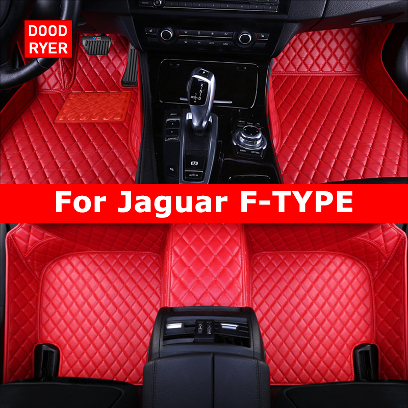 DOODRYER カスタム車のフロアマットジャガー FTYPE F-TYPE 自動車カーペット Foot Coche Accessorie