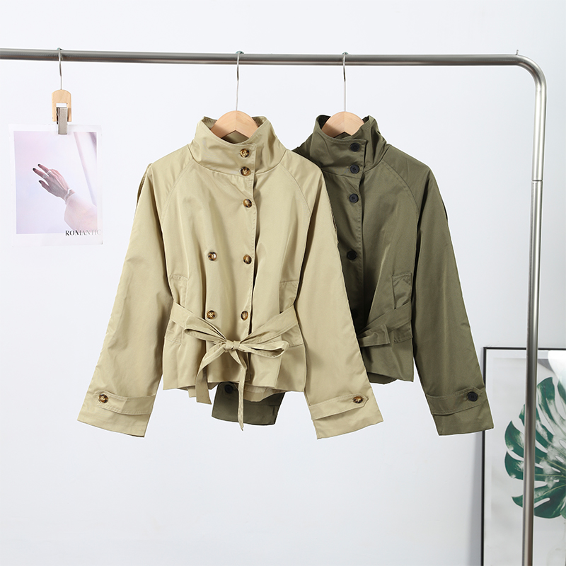 ラペル女性アウター防風ジャケットスリムフィットダブルブレストコートポケット付きデイリーファッションウェア新秋コレクション 2026