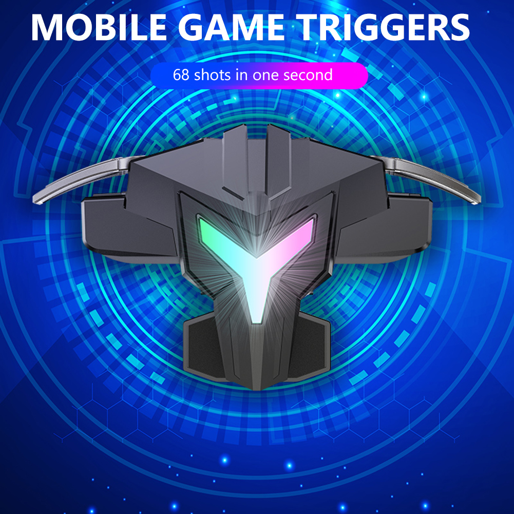 1/2pcs RGB/Mechanical Mobile Game Joystick Trigger for PUBG Game Controller Gamepad Pulse Key Button for Mobiles Phones
