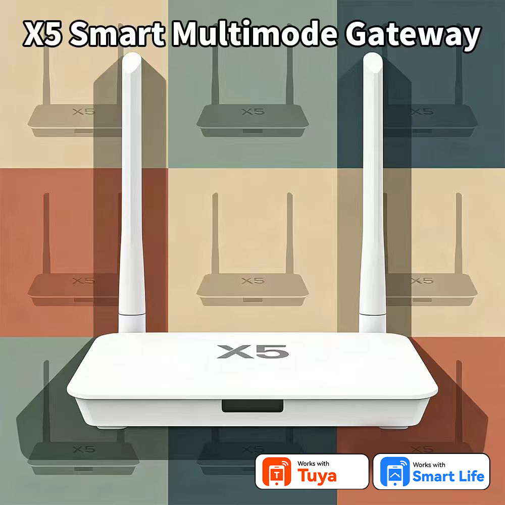 Tuya Zigbee 3.0/Bluetooth 5.0 向けに強化された X5 2-in-1 ゲートウェイ ハブ 400 台のデバイスにアクセスできるスマート ライフは複数のフロアで動作可能