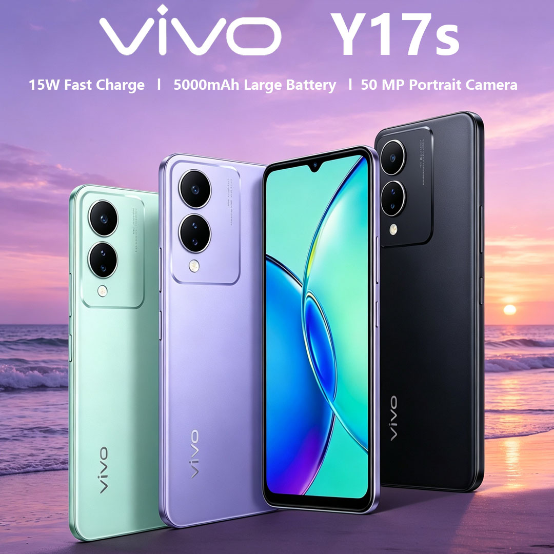 VIVO Y17s 5G グローバルバージョンスマートフォン 8GB 256GB 5000mAh 15W 高速充電 50MP AI カメラ 6.56 インチ HD ディスプレイデュアル SIM 携帯電話
