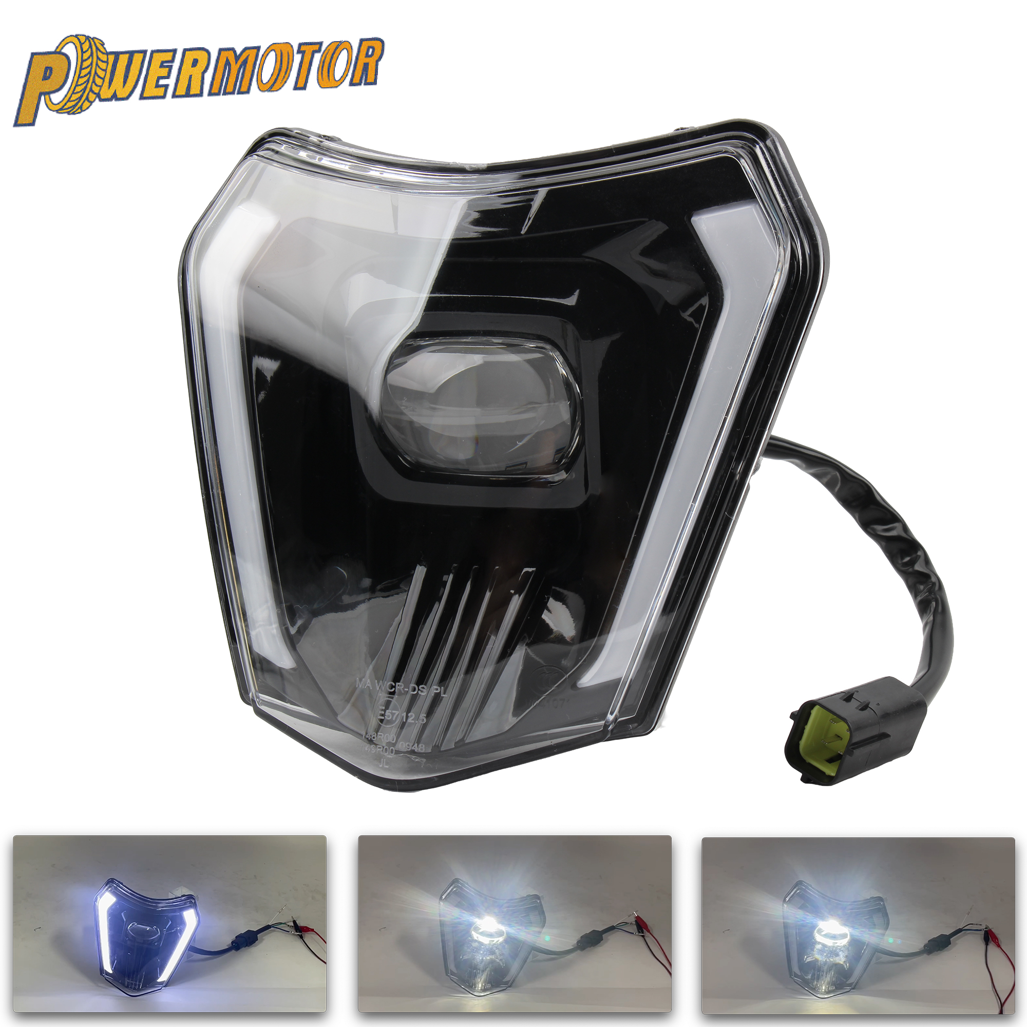 オートバイ LED ヘッドライトハイロービームヘッドランプ DRL アクセサリー KTM EXC SXF XCW 150 250 300 450 ダートバイクスーパーモトモトクロス
