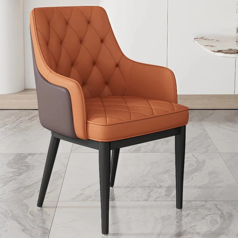 Luxury Modern Leather Dining Chairs for Home, Hotel, Villa & Bar –Versatile Restaurant Furniture Chaise Industrielle تجاره مطاعم