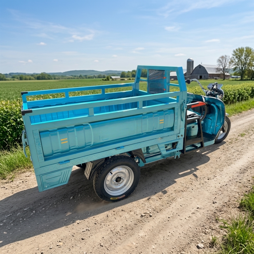 ハイパワー電動三輪車ヘビーデューティ貨物三輪オートバイオープンボディ 200 キロペイロード農場