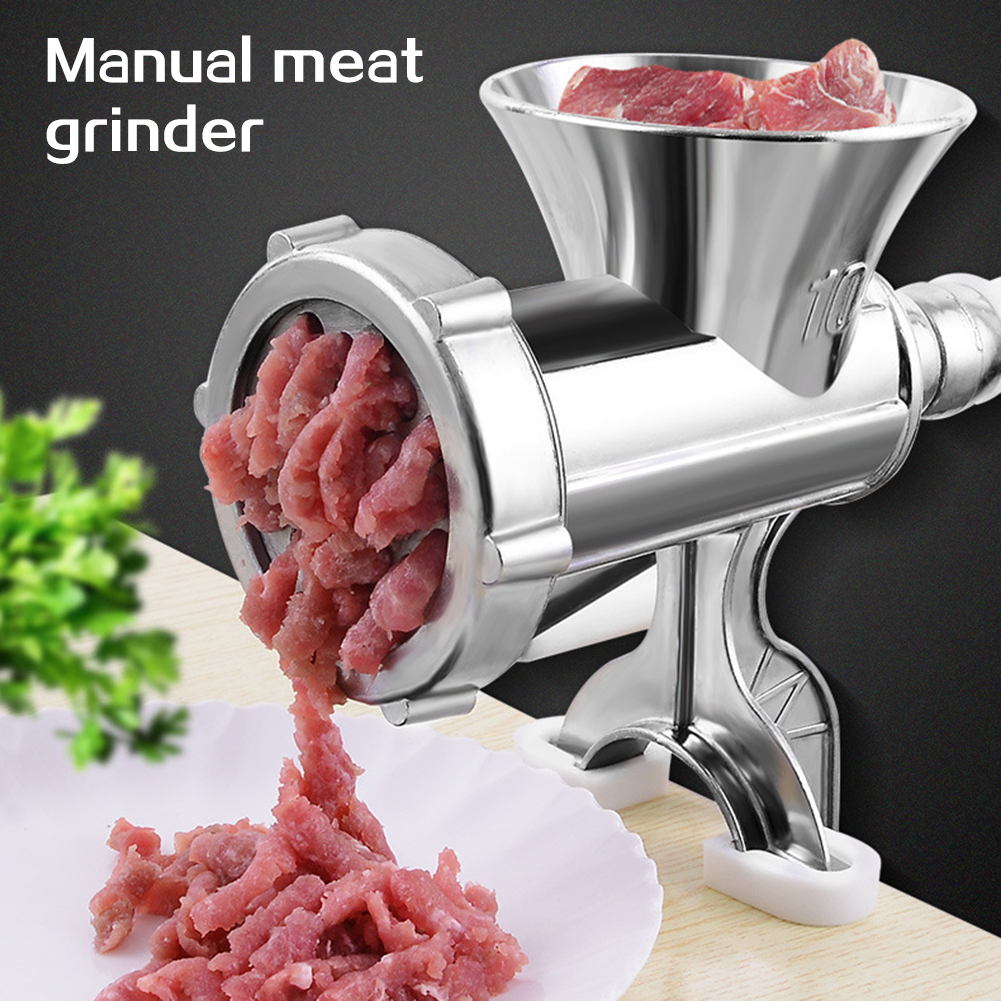 自家製ソーセージ用手動肉グラインダー 自家製バーガー小型肉グラインダー ハンドクランク操作 家庭用キッチンクッキング