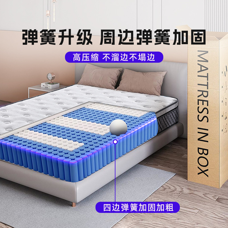 越境圧縮ロールバッグ スターホテル シモンズマットレス 1.8x2m 低反発綿独立スプリングマットレス 30CM