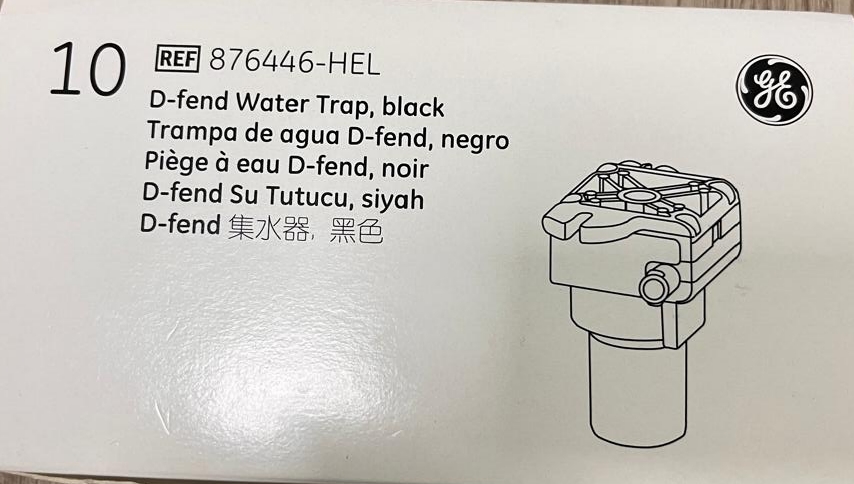 GE REF 876446-HEL D-Fend ウォーター トラップ ブラック デイテックス オーメダ 10 個パック 新品オリジナル