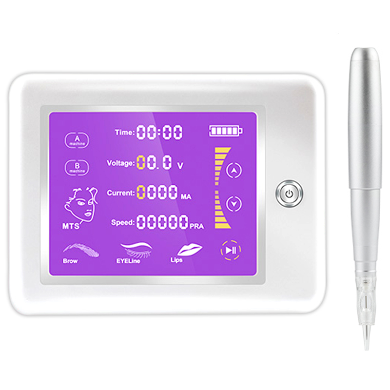 プロのアートメイクマシン PMU ペン Microblading 眉毛唇アイライナーロータリータトゥーマシンキットカートリッジ針