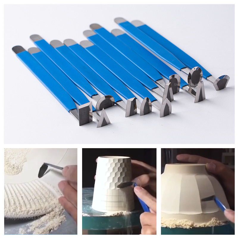 アップグレードされた陶器タングステン鋼ナイフスーパーハード耐摩耗性 DIY セラミックブランク彫刻修理モデリング石膏ターニングツール
