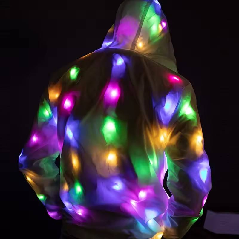 ハロウィン LED 照明コート発光衣装クリエイティブ Led ライト絶賛パフォーマンスドレスマンナイトランニング仮装パーティー服