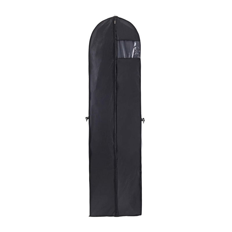 ドレスバッグ ロングドレスカバーバッグ スーツバッグ ジッパー付き 防塵 衣類カバー プロテクターバッグ 180cm 折りたたみ式吊り下げガーメントバッグ