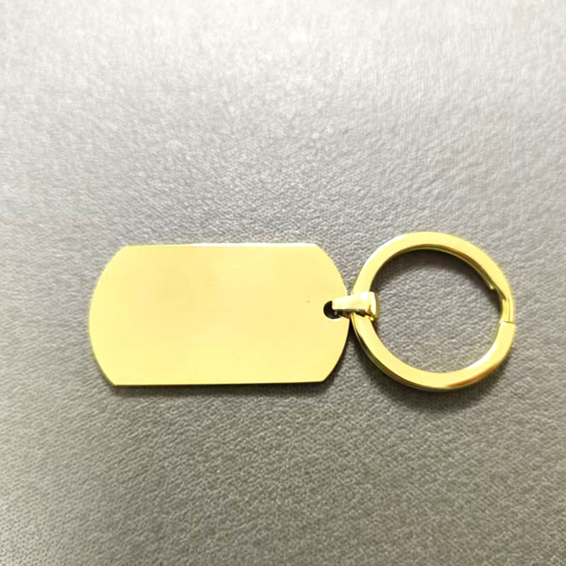 304 ステンレス鋼空白長方形 ID タグキーホルダーチャームペンダントネックレス DIY ジュエリーメイキングキーリング