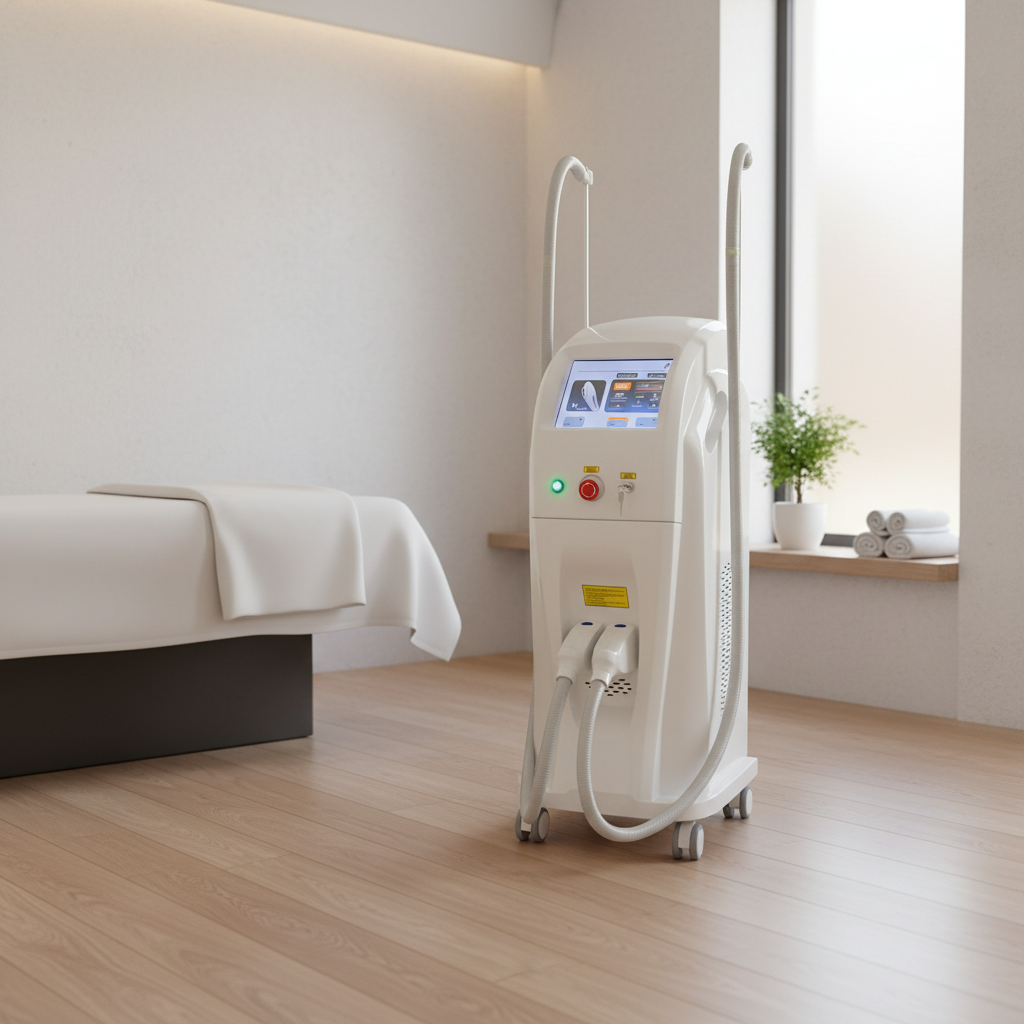 新技術搭載の2-in-1 IPL美容機器 2000W ABS 肌引き締め・脱毛・美肌ケア機 10.4インチタッチスクリーン