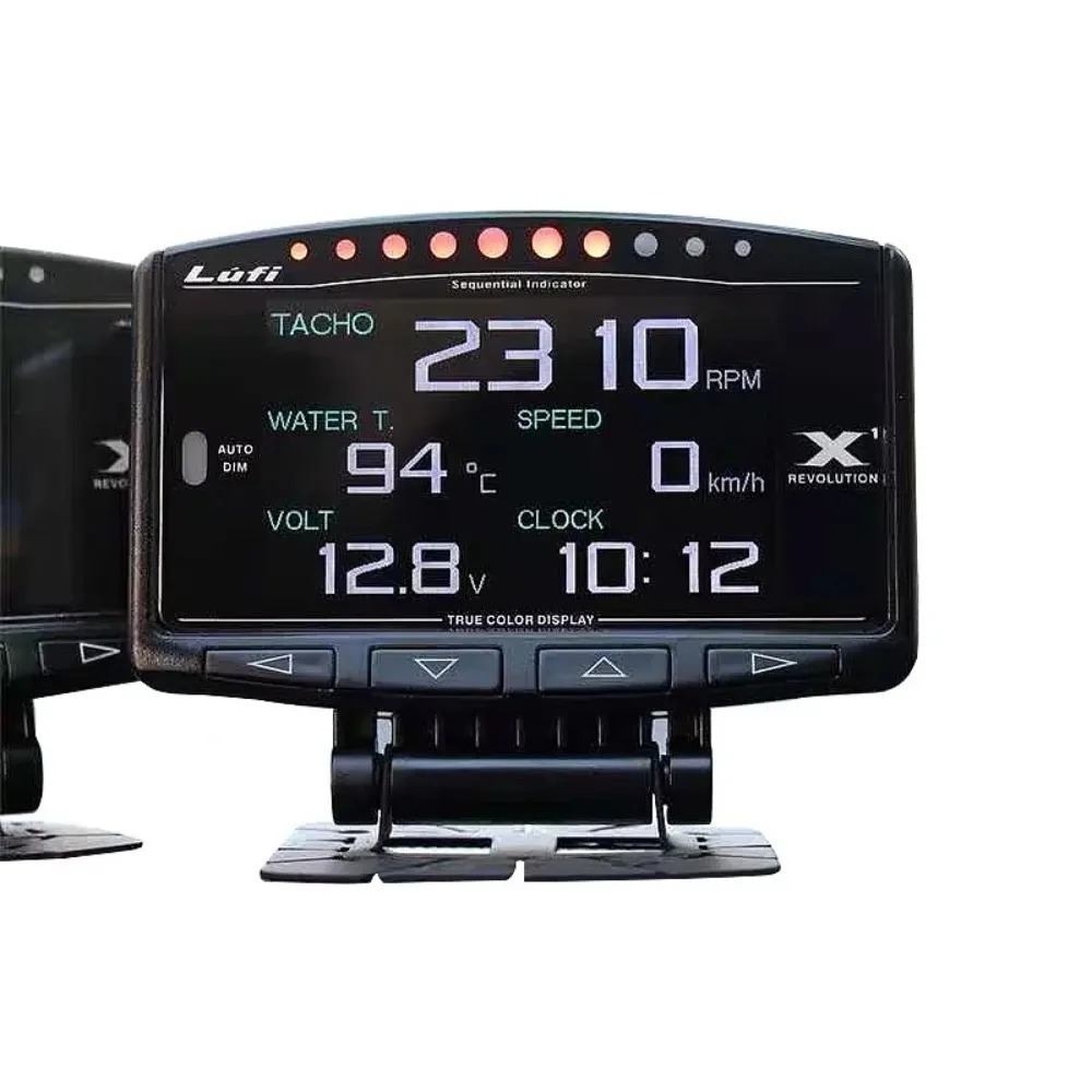 Lufi X1 OBD2 スマートデジタルカーゲージ RPM マルチメーターターボアラーム OBD 車アラーム自動車用