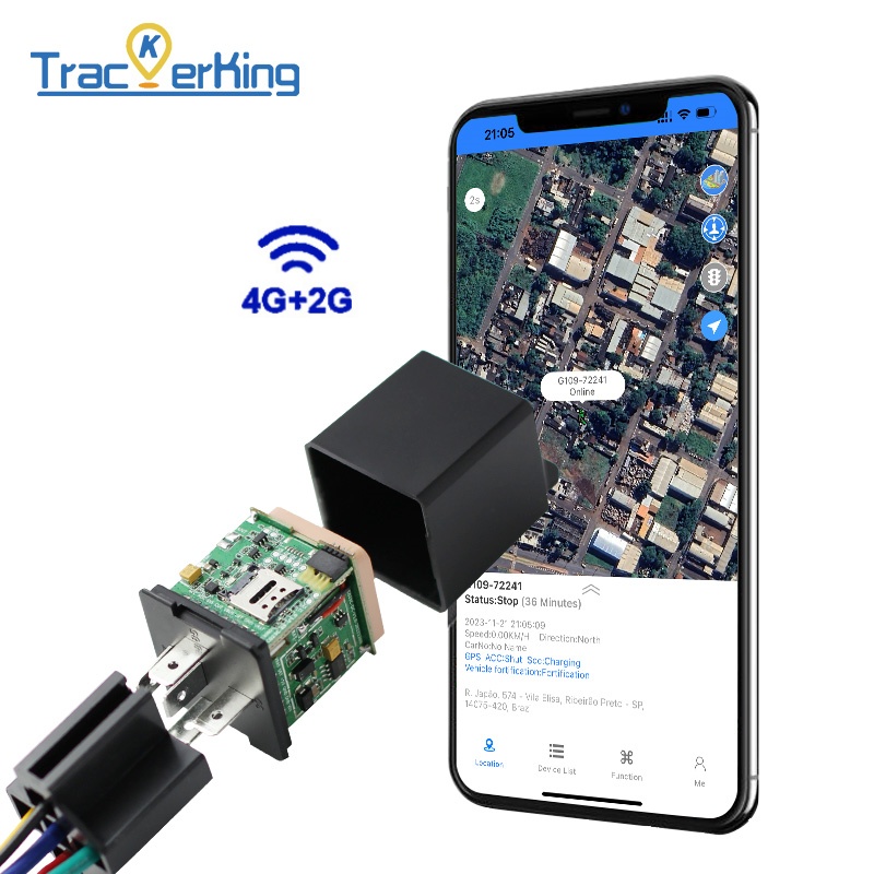 TrackerKing 4 グラム GPS リレートラッカー DK09 自動車用 MV720 リレー GPS トラッカーサポートカットオイルとエンジン低バッテリー消費
