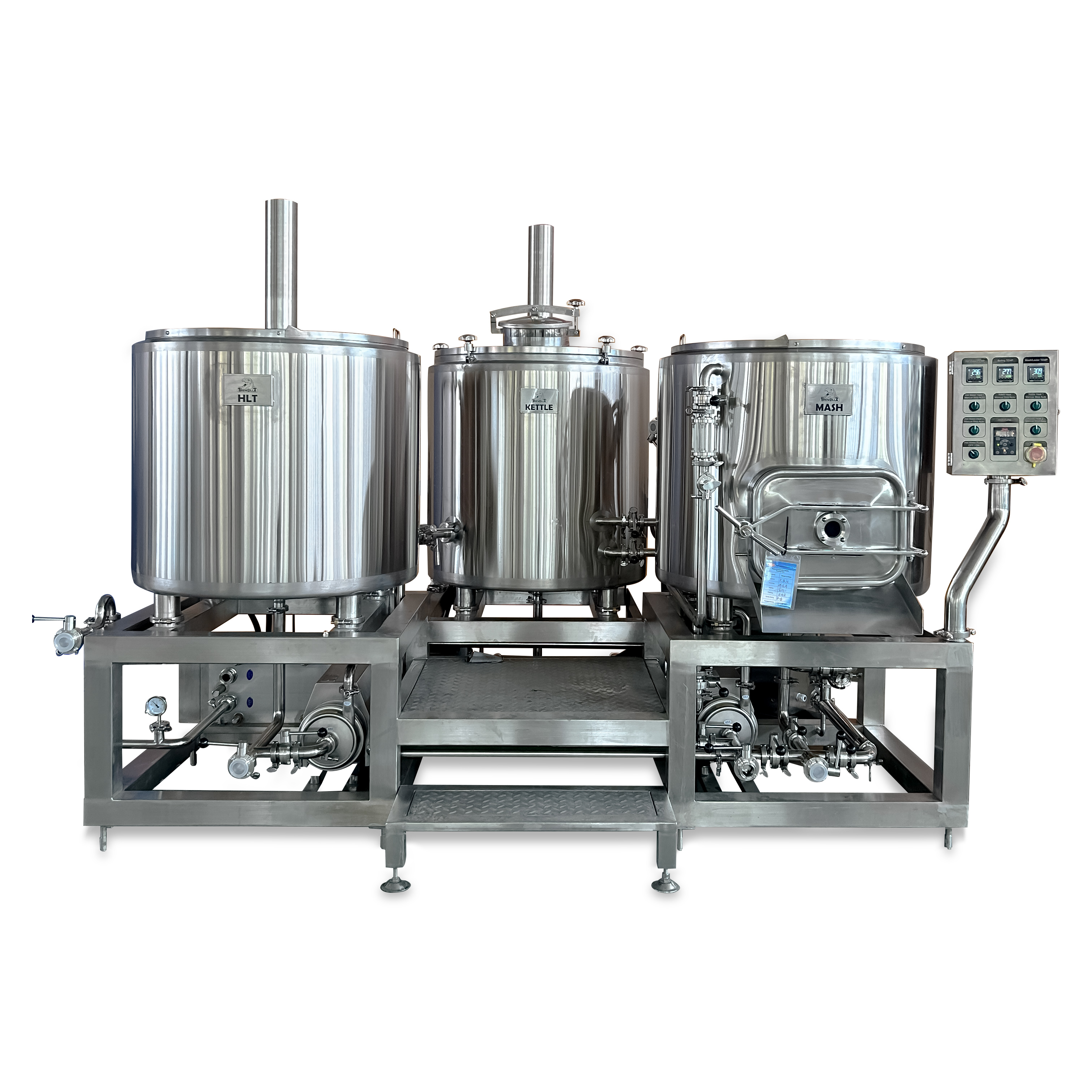 商業 100L ビール醸造所 3 容器醸造システム完全なクラフト醸造設備ステンレス鋼 CE 認定販売