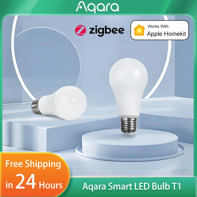 Aqara スマート LED 電球 T1 E27 Zigbee 3.0 スマート リモート電球ライト 2700K-6500K 220-240V Bluetooth Xiaomi MiHome アプリと互換性あり