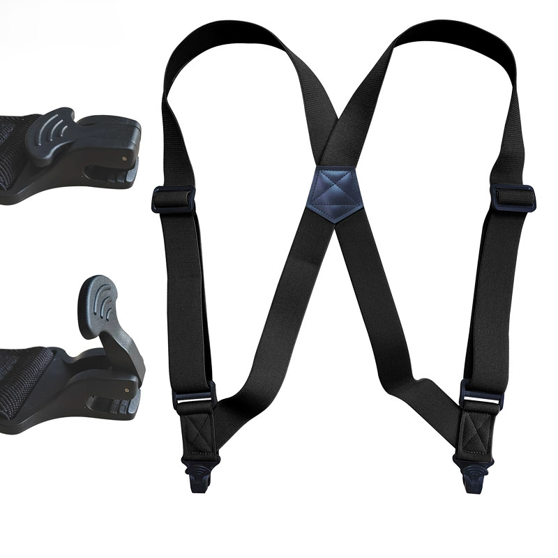 3.8 センチメートル男性サスペンダー調節可能なブレース X バックシャツクリップ弾性ベルトサスペンダー男のズボンブレースショルダーストラップ男性ノームコア