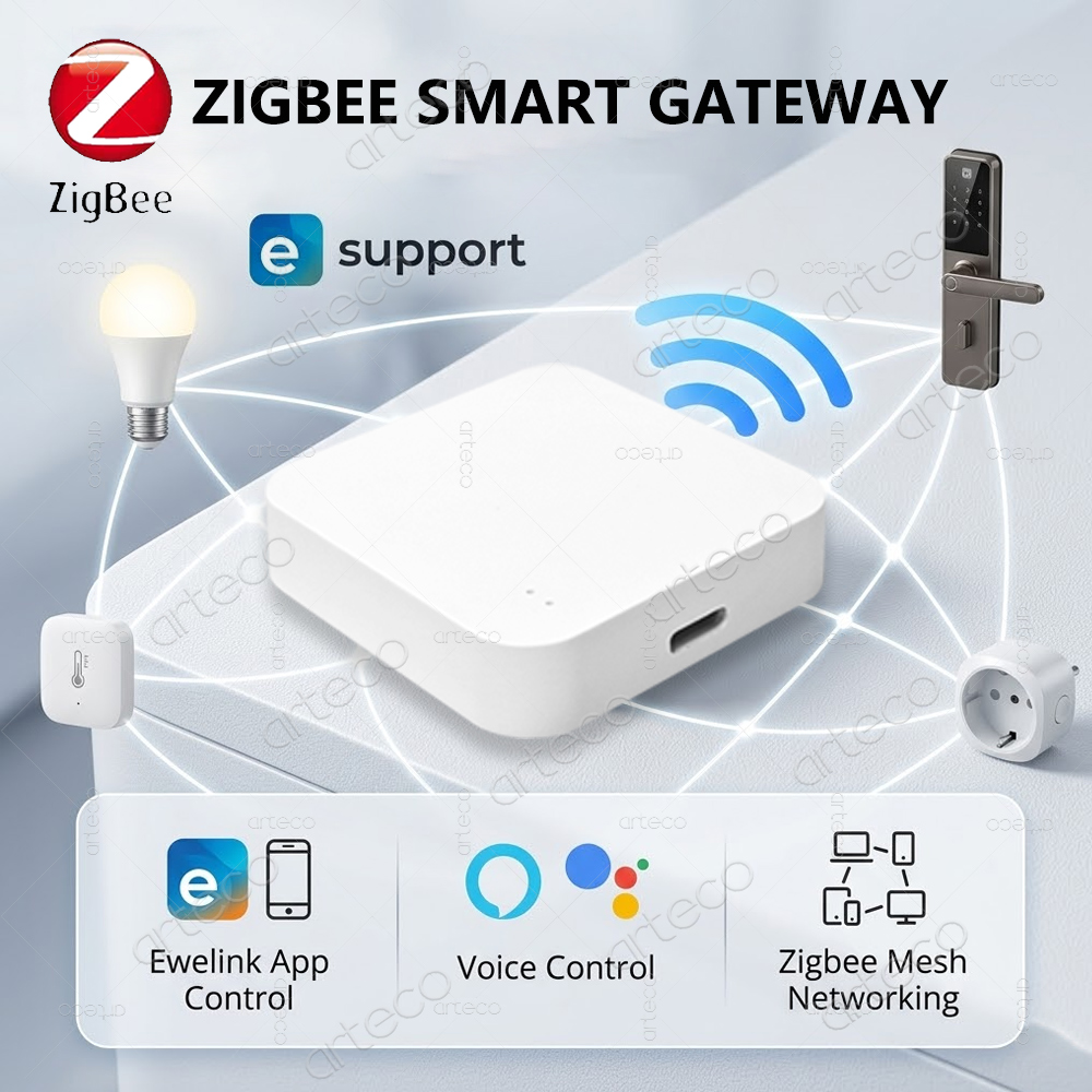 ZigBee 3.0 スマート ゲートウェイ ハブ eWeLink APP リモート コントロール スマート ホーム オートメーション ワイヤレス ブリッジ Alexa Google ホーム アリスと連携