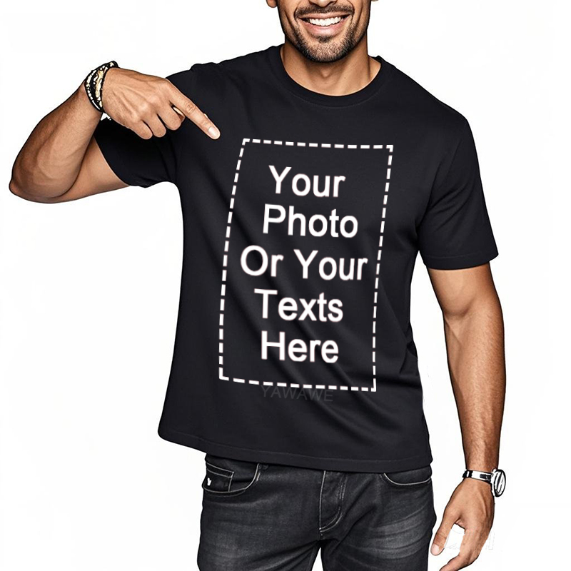 Your Design Here Tシャツ コットン カスタム Tシャツ あなたのデザインのロゴテキストを作成 男性と女性用 パーソナライズされた Tシャツ 夏プレゼント