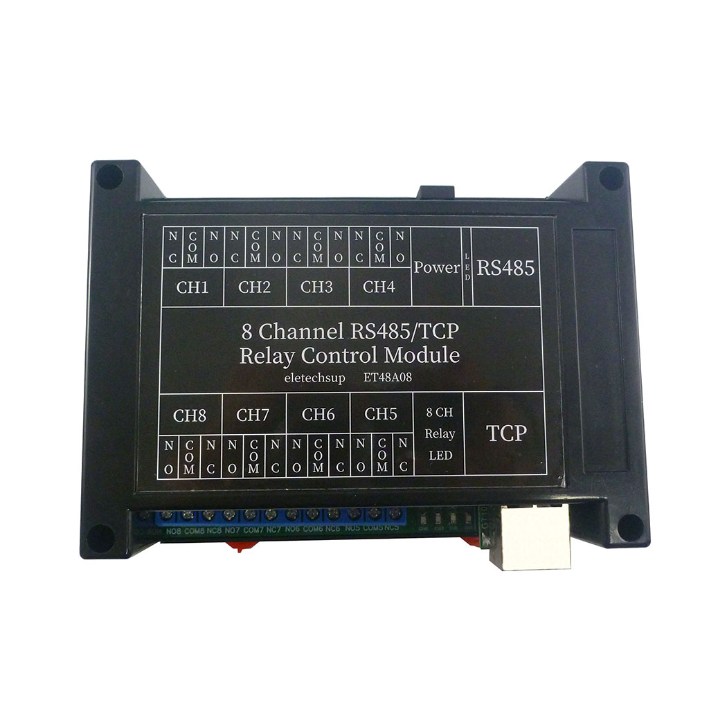 2 IN 1 8Ch ネットワークイーサネット RS485 リレー Modbus RTU スレーブ TCP/IP UDP UART スイッチモジュール PLC 産業用制御ボード