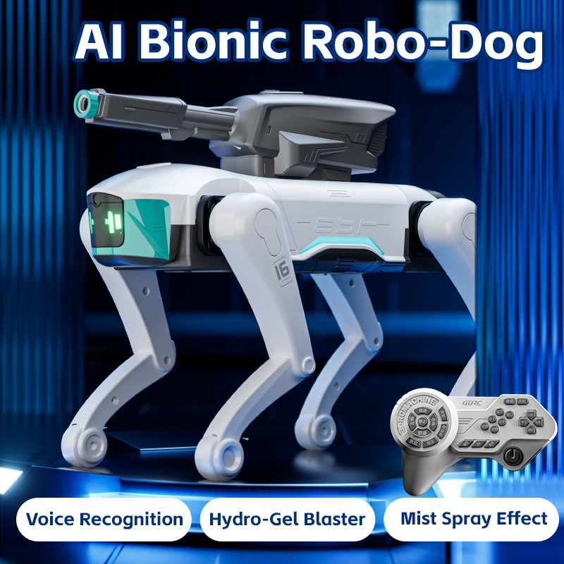 4DRC 新 Y16 電動 RC インテリジェントロボット犬とクリップ多機能 RC 機械式犬知育玩具バイオニックスマートロボット玩具