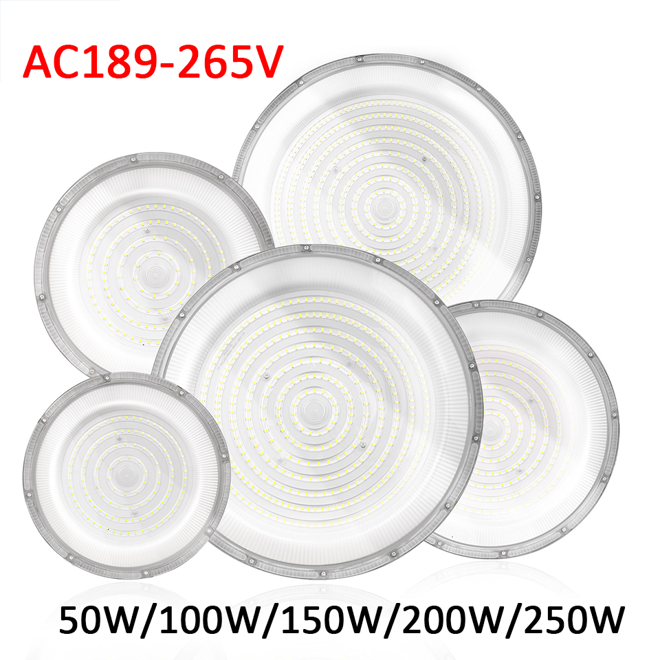 LED UFO ハイベイ AC85-265V 50W-600W 産業用照明シーリングライト市場倉庫ガレージジム工場ミシンライト