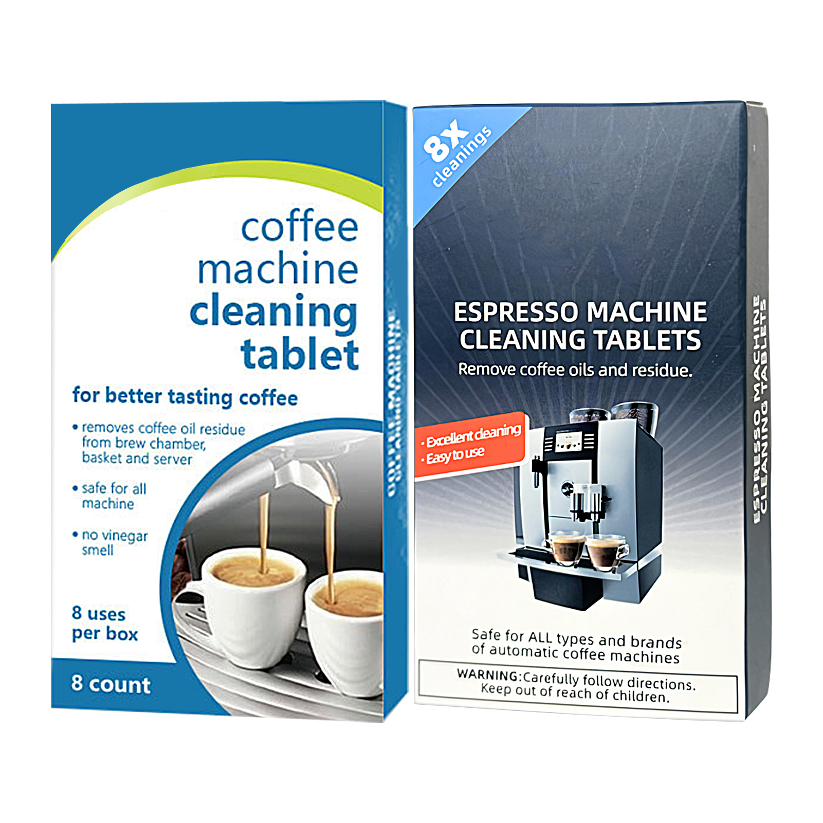 コーヒーマシンクリーニングタブレット 8 錠コーヒーマシンスケール除去剤家庭用クリーニングコーヒーマシンスケールクリーニング